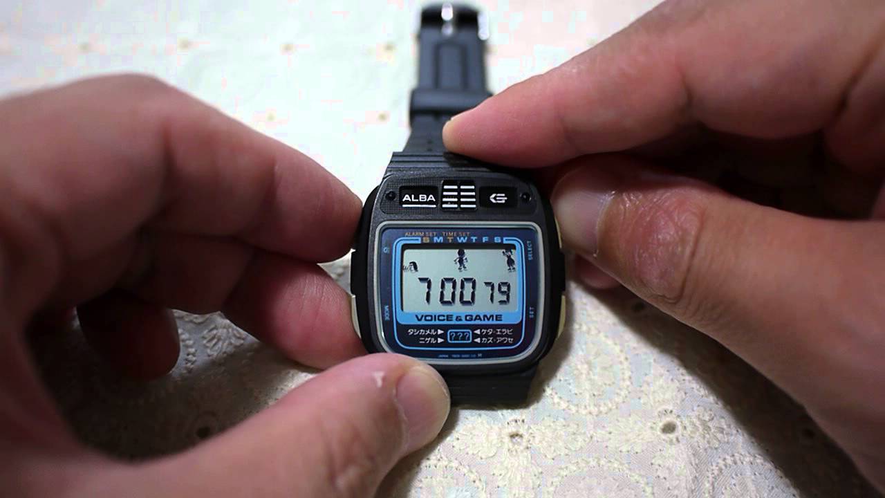 SEIKO ALBA VOICE&GAME Vintage game watch - YouTube