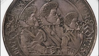 ターラー銀貨 4兄弟 1619年 神聖ローマ帝国 ドイツ ザクセン アルテン