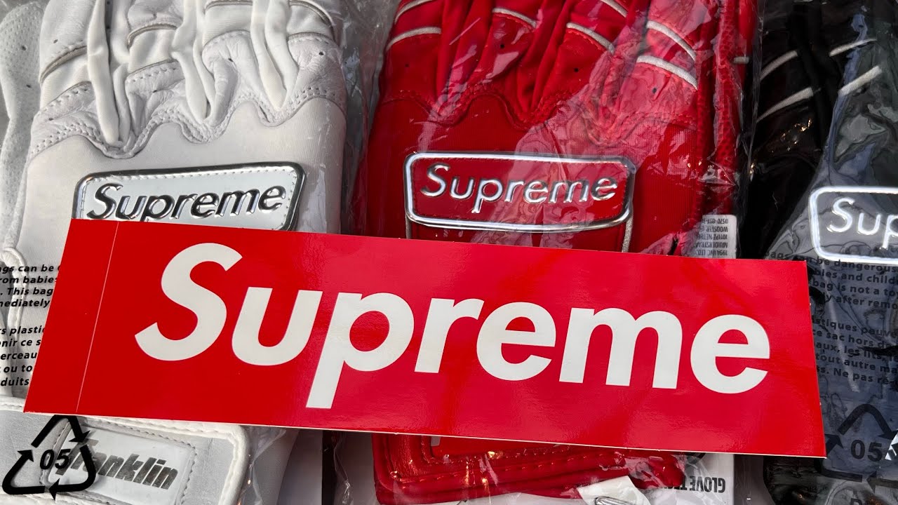 Supreme x Franklin cfx pro batting gloves | in-depth first look