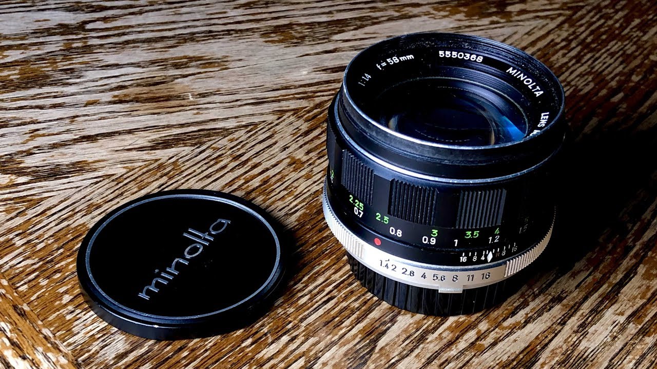 MINOLTA 58MM f1.4 - VINTAGE LENS REVIEW - YouTube