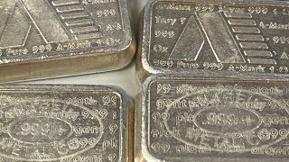 1 oz Silver Loaf Bars! U.S.V.I. Ingot Co. Vintage Bars - Anaheim