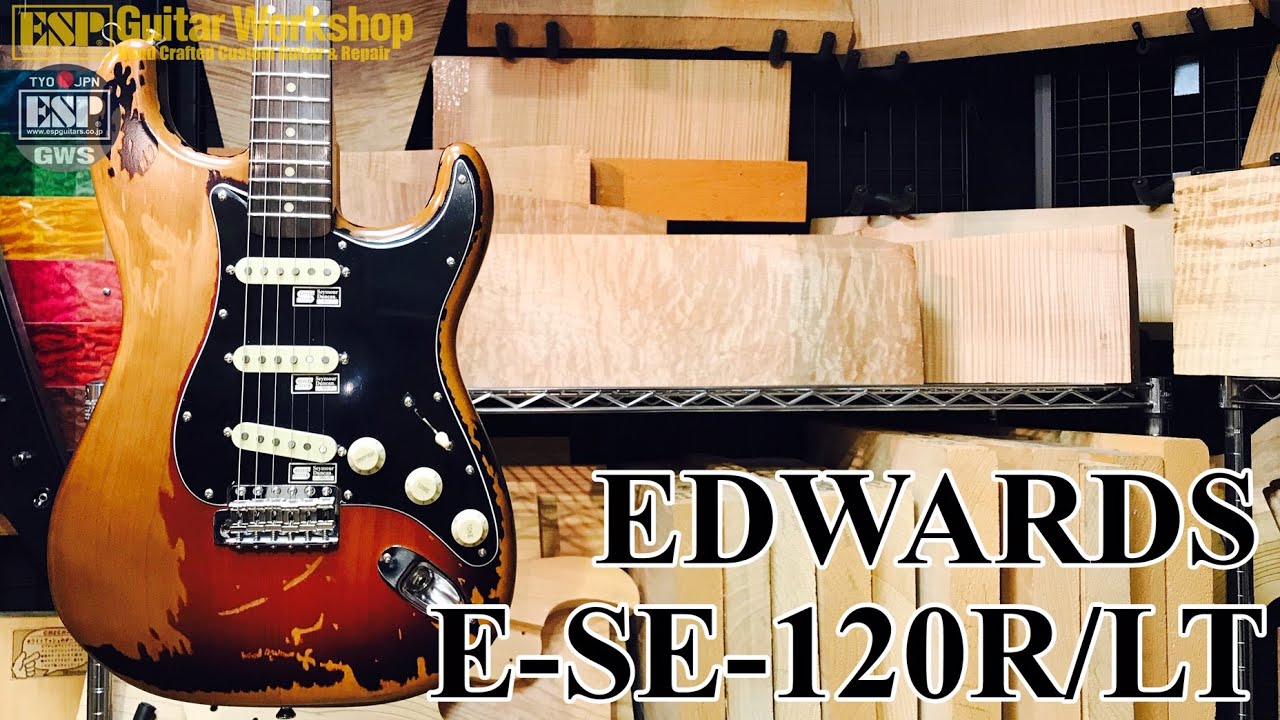 試奏動画】EDWARDS / E-SE-120R/LT SV - YouTube