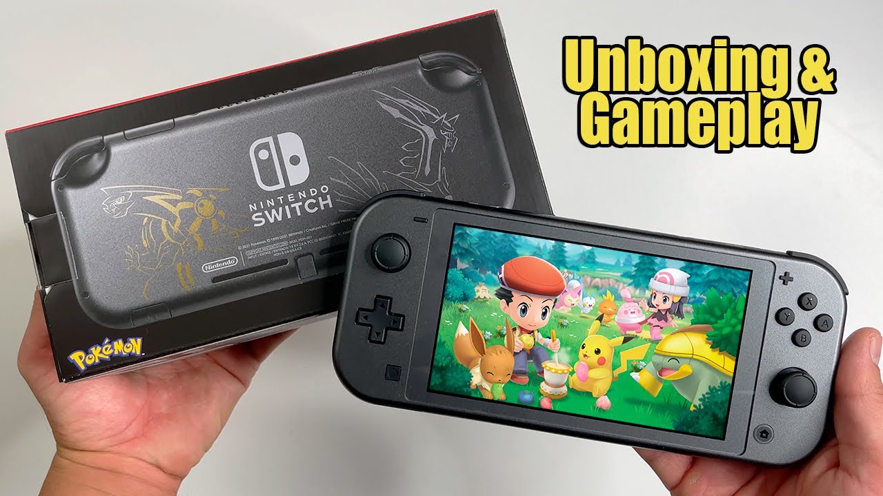 Pokémon Dialga & Palkia Edition Nintendo Switch LITE | Unboxing