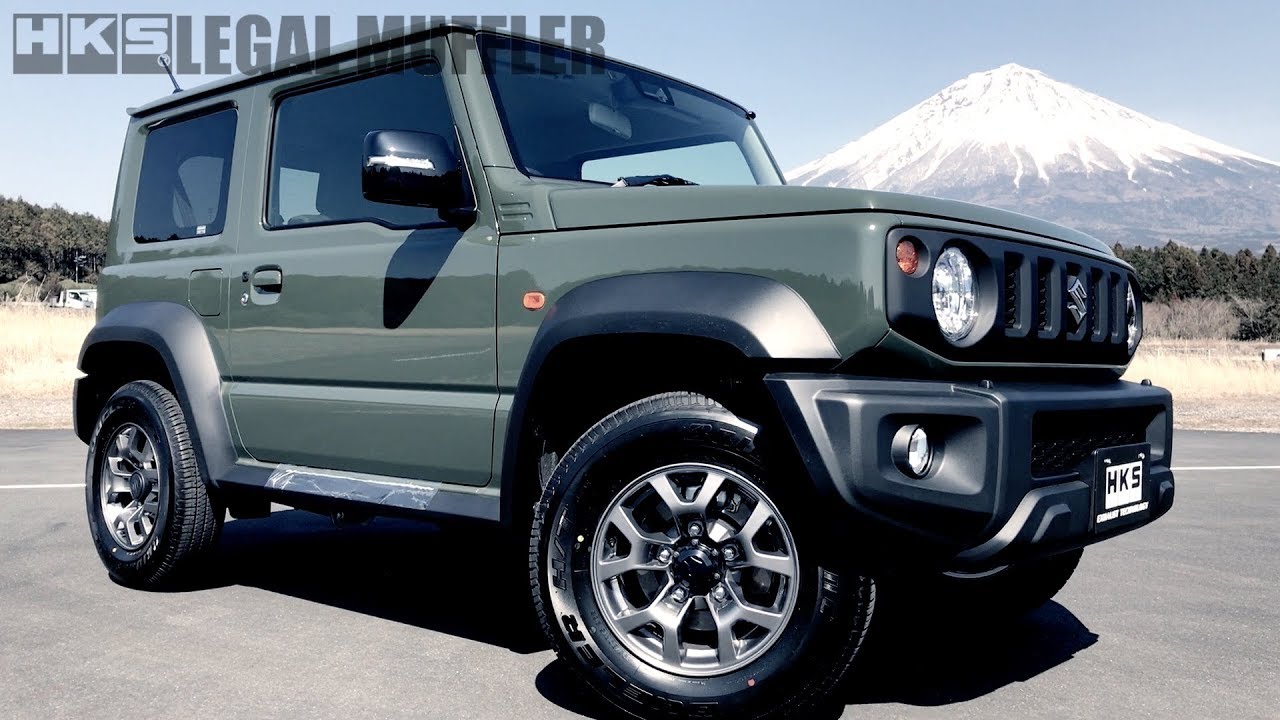 SUZUKI JIMNY SIERRA JB74W K15B HKS LEGAL MUFFLER - YouTube