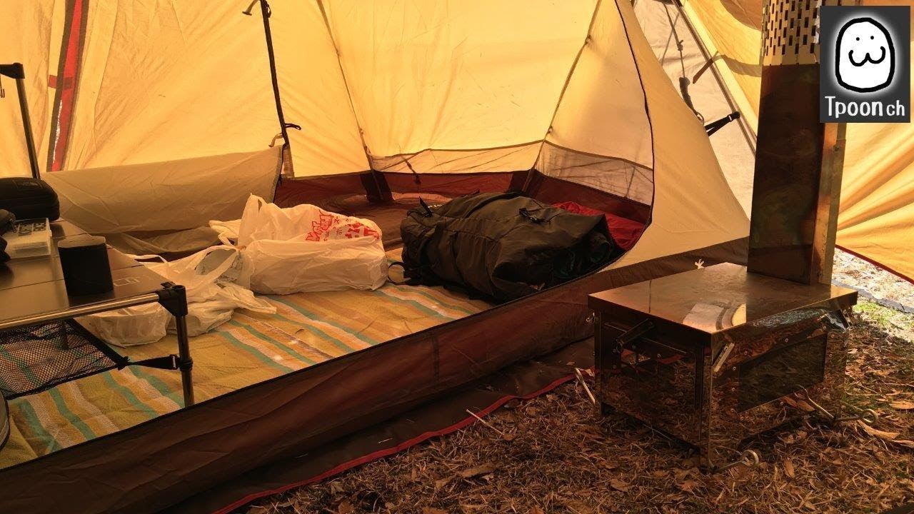 Outdoor CAMP】Sho's Wood stove EASY in Snowpeak Amenity Dome②