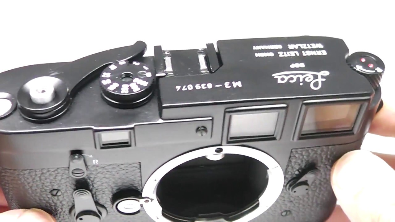 Leica ライカ M3 DS ダブルストローク 1956年製 ブラックペイント 後