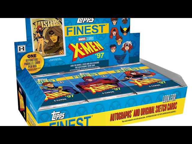 First glimpse of 2025 Topps Finest X-Men '97 Marvel Trading Cards