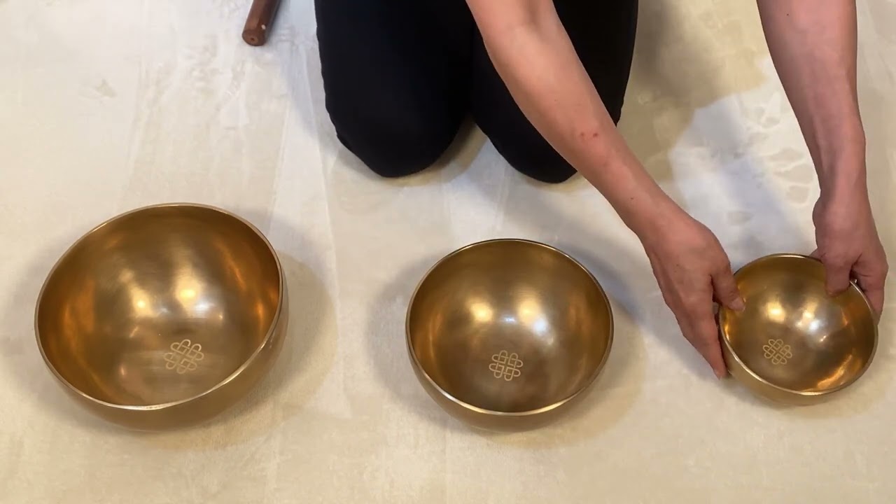 心に優しい音色の贈り物 チベット・シンギングボウル渋金3点セット