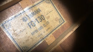 ジャンク機材のお試し動画】YAMAHA FG-130ちょっとした改造個体はお