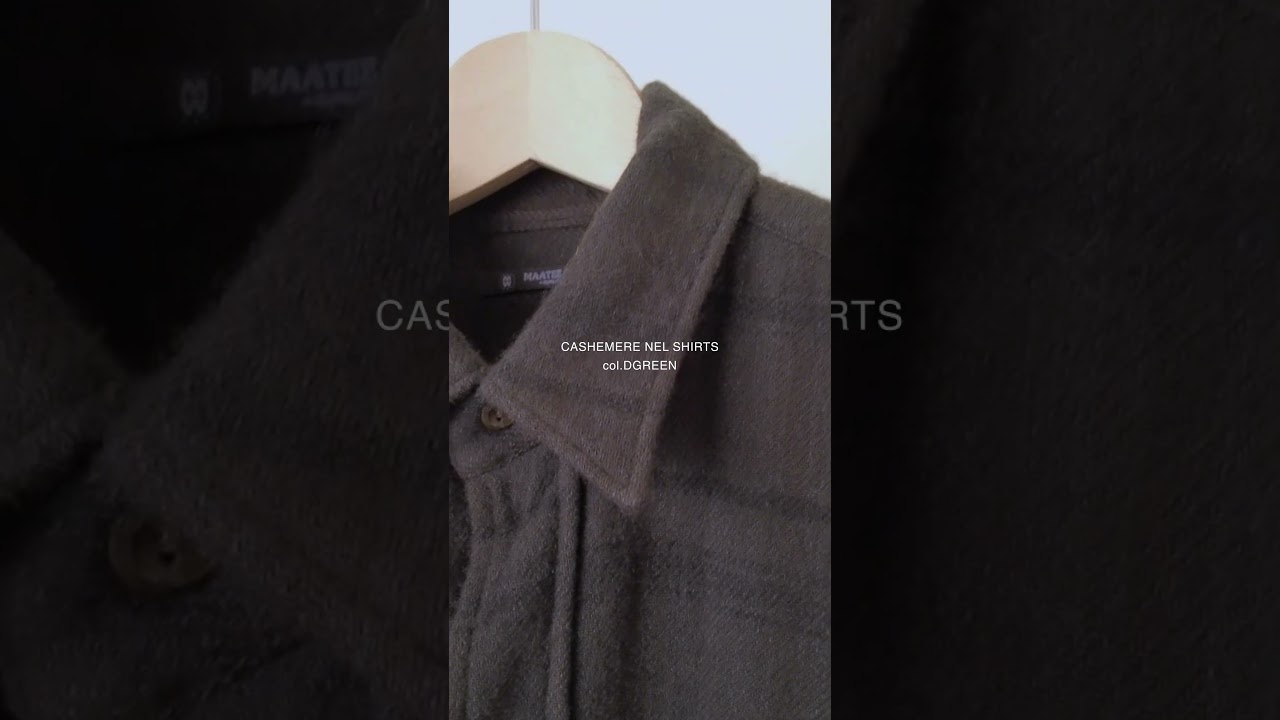 MAATEE&SONS】CASHEMERE NEL SHIRTS DGREEN - THIRTY' THIRTY' STORE