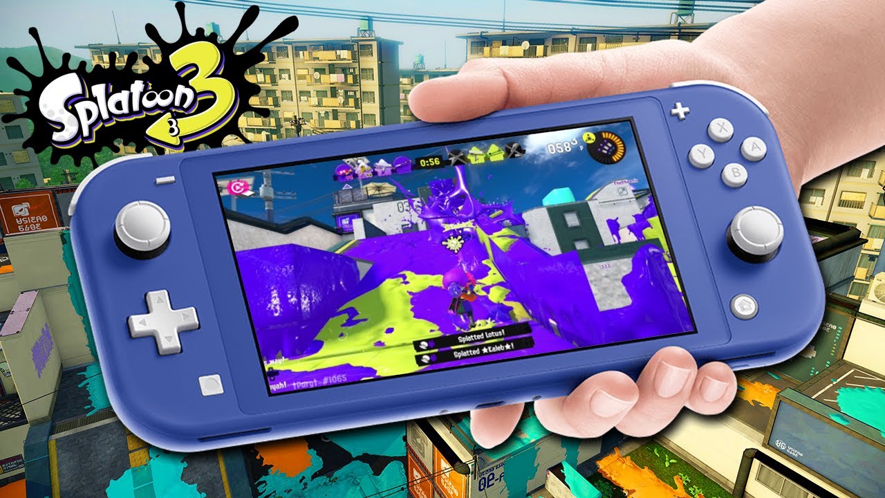 Splatoon 3 on the Nintendo Switch Lite! - YouTube