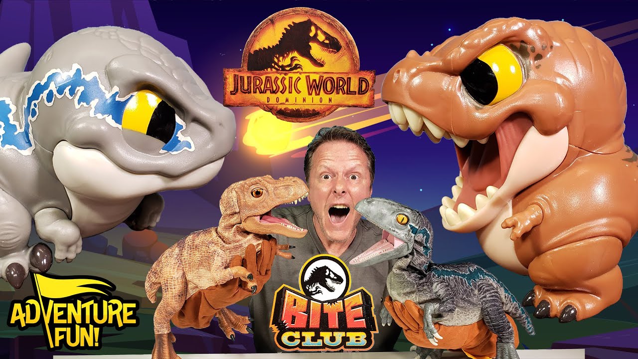 Jurassic World Dominion & Park REAL FX Baby T.REX & Baby BLUE