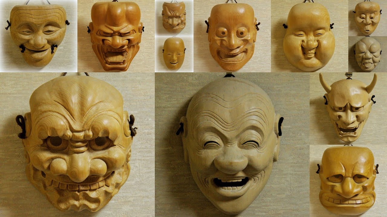 能面、狂言面、舞楽面・作品集 - YouTube
