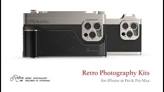 Fotorgear、ヴィンテージカメラ風iPhone 16 Pro用ケース「レトロ写真