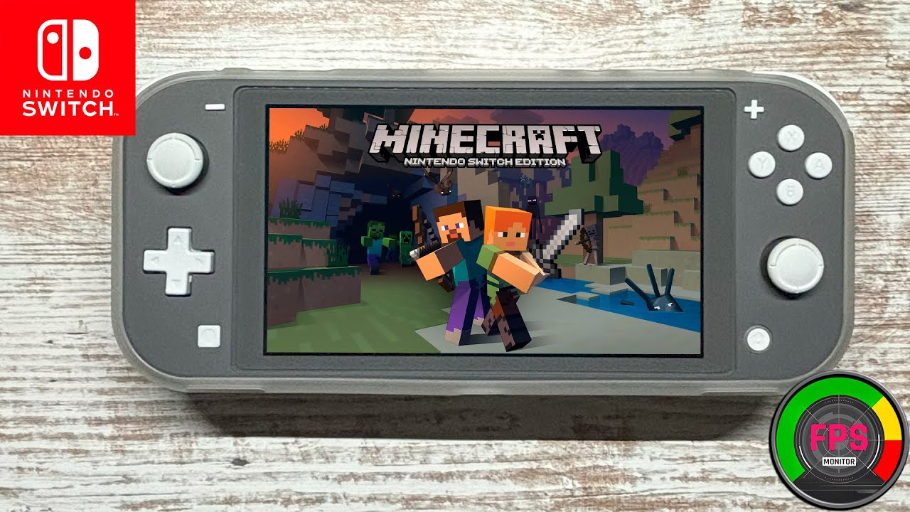 Minecraft Nintendo Switch Lite Gameplay - FPS Monitor - YouTube