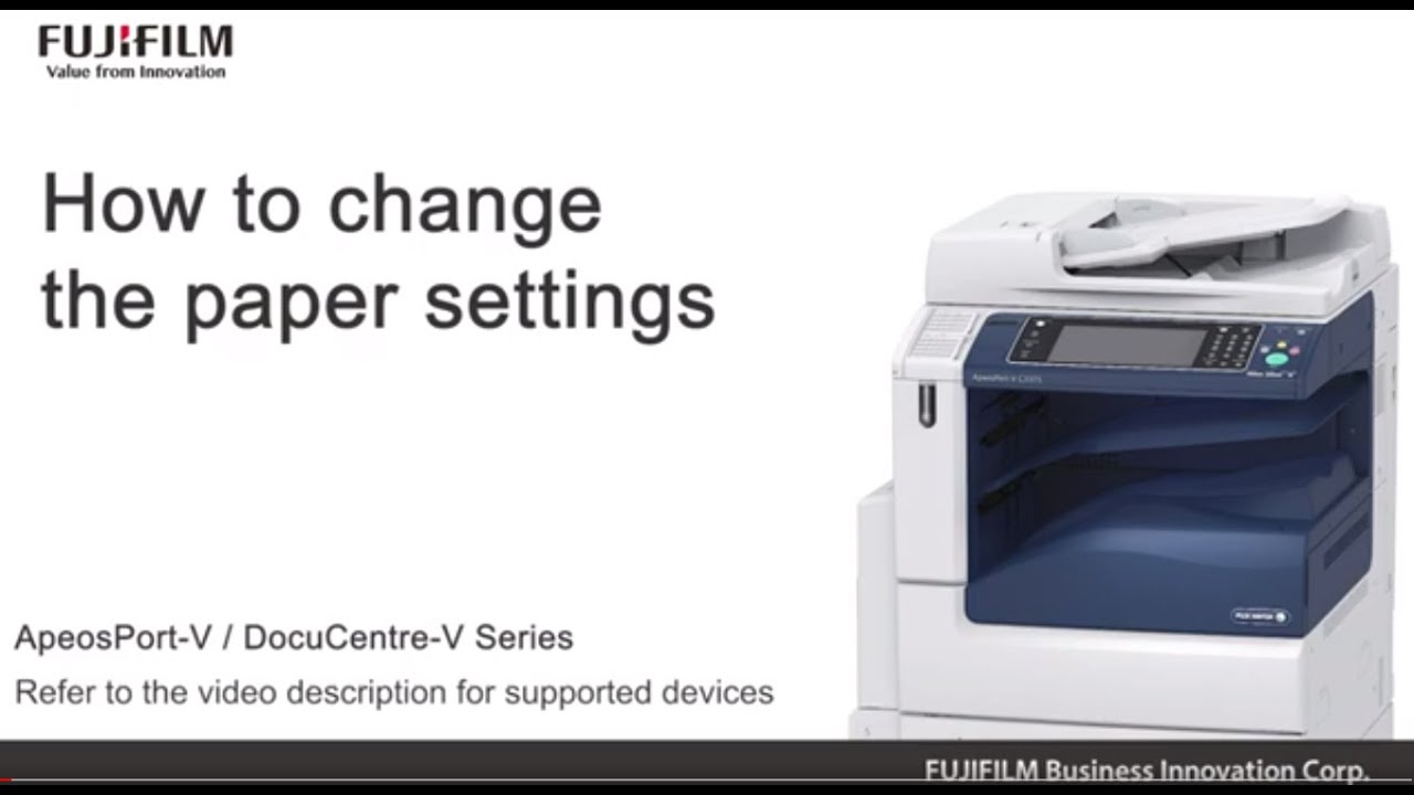 How to change the paper settings - YouTube