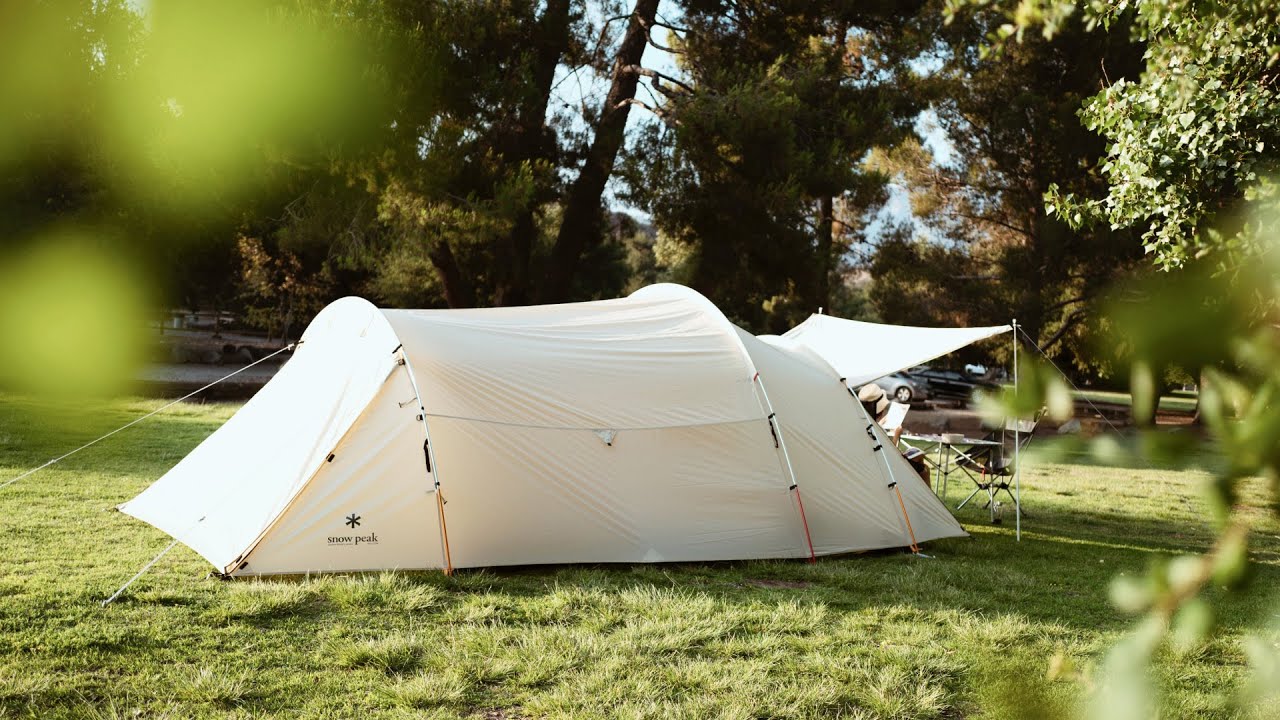 Snow Peak Vault Ivory color tent first look & review | US limited