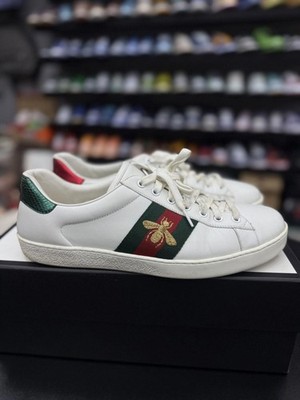 Gucci Mens Low Top Bee Sneakers Size 10G/10.5US $850 100