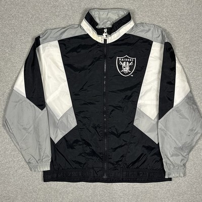 Vintage Starter Oakland Raiders Jacket Size Medium Windbreaker 90s