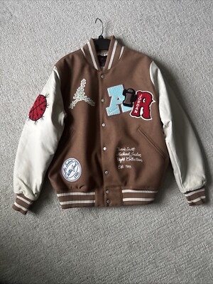 Nike Jordan x Travis Scott Flight Varsity Jacket Leather Size