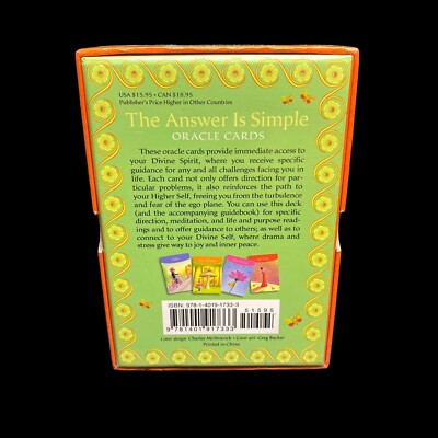 The Answer Is Simple Oracle Cards by Sonia Choquette 62 Card Deck