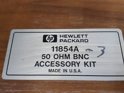 HP/Agilent 11854A: 50 Ohms BNC Accessory Kit - 3 | eBay