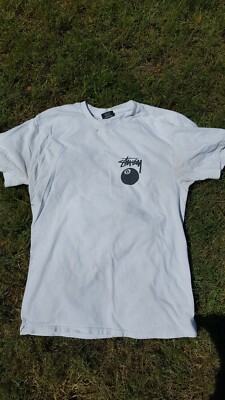 Vintage 90s Stussy Eight Ball T-Shirt Size M 8 Mossimo | eBay