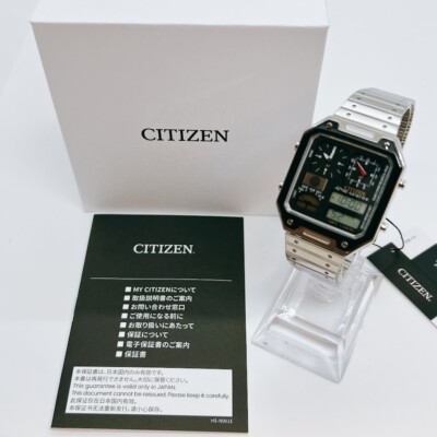 Citizen JG2126-69E Record Label Ana-digi Thermo Sensor Quartz