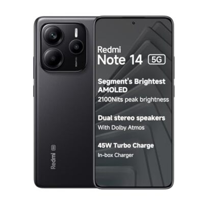 Redmi Note 14 5G (Titan Black, 8GB RAM 256GB Storage) | Global