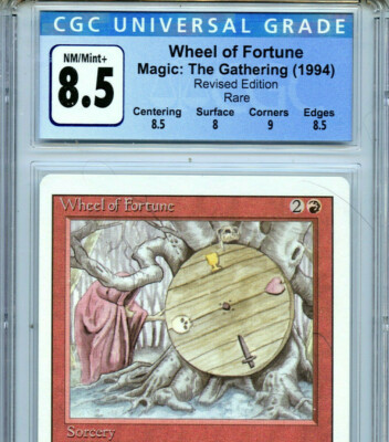 MTG Revised Wheel of Fortune CGC 8.5 NM-MT+ Card Magic Amricons