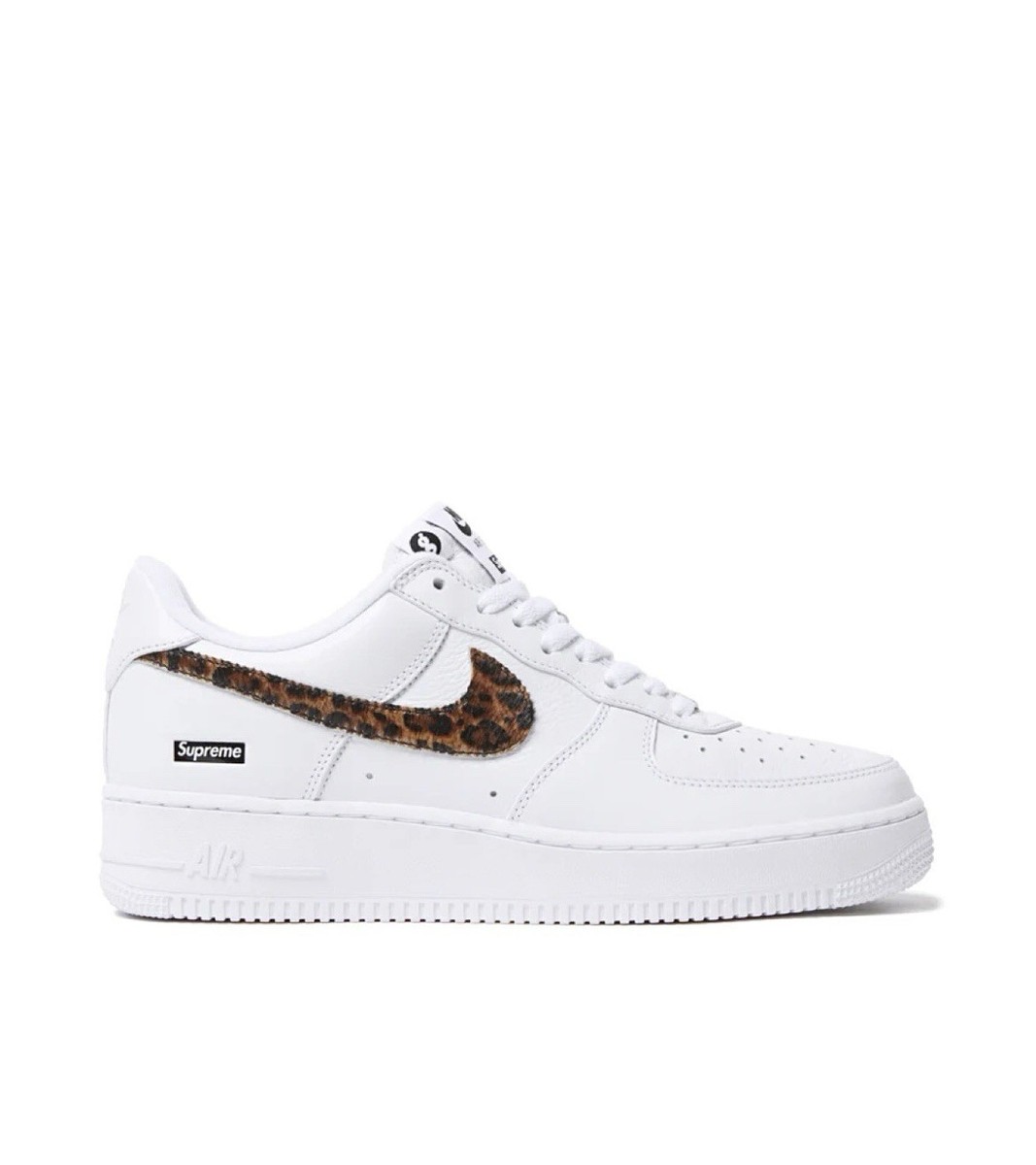Supreme x GOODENOUGH x Nike Air Force 1 Low White Leopard IM3483