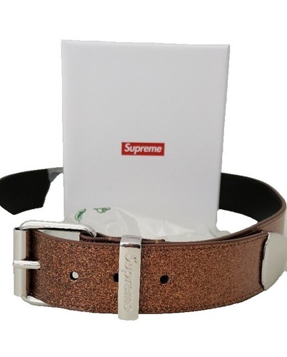Supreme Repeat Leather Belt Red, Size Medium | eBay