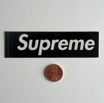 Supreme Black Mini Box Logo Sticker 100% Authentic FW23 Season | eBay