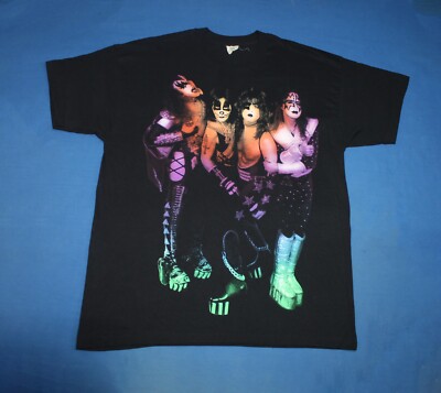 Vintage 90s Kiss Shirt They're Back Alive/Worldwide '96 '97 Tour
