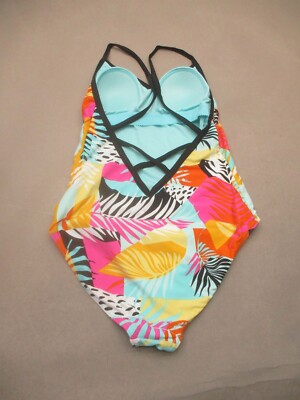 ZX Sport Size S Womens Multicolor Wireless Padded One Piece Sport