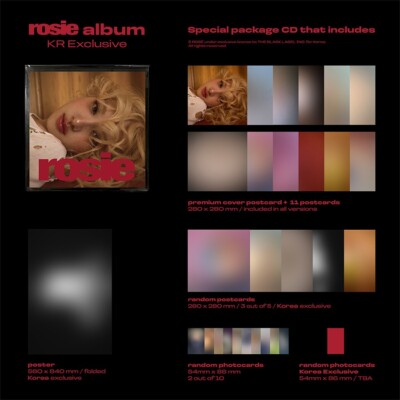BLACKPINK ROSE ROSIE First Studio Album KR EXCLUSIVE Ver/CD+Poster