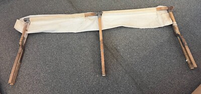 Vintage WW2 Era US Military Wooden Frame Folding Field Cot Bed | eBay