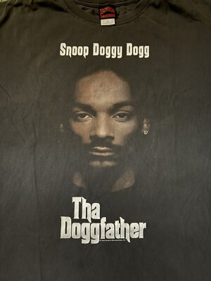 Vintage Snoop Dogg Tha Doggfather Big Face Music Rap Shirt 2005