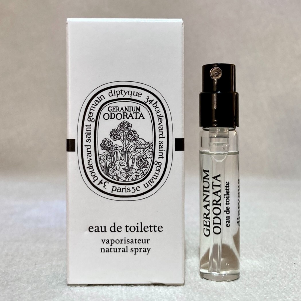 Diptyque Geranium Odorata Eau de Toilette Sample Spray .06oz, 2ml