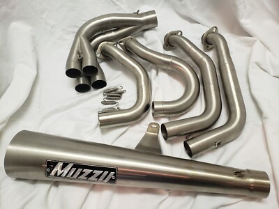 06-24 Ninja Zx14 Zx14r Muzzy Full Exhaust System Sidewinder Pro