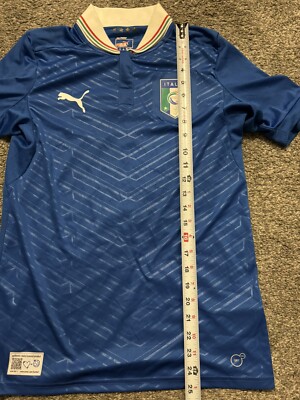 Italy 2011 2012 2013 Home Football Shirt Soccer Jersey Puma Button