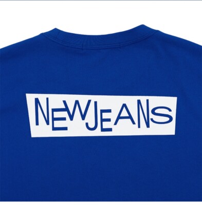 Newjeans NEWJEANS OFFICIAL MERCH TOKKI TEE BLUE SIZE L | eBay