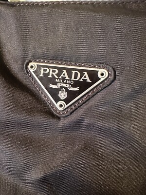 90s Black nylon Prada Handbag Classic Y2K Era Medium | eBay