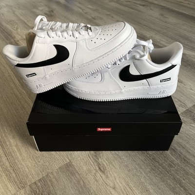 CU9225 102 Nike Air Force 1 Low Supreme White Black 2025 Size 9 M
