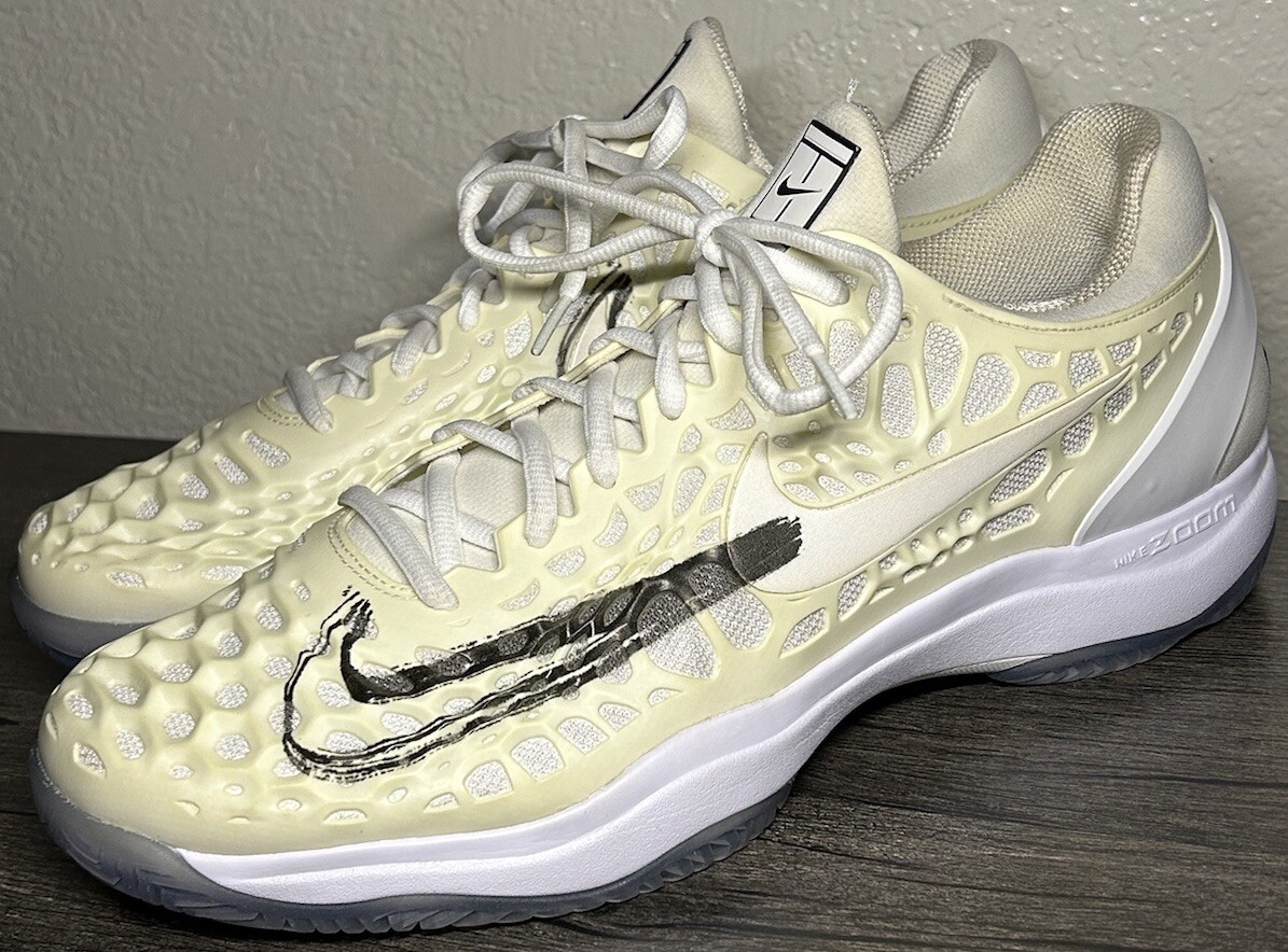 Nike Tennis Rafa Nadal Zoom Cage 3 918193-105 Metallic Summit Size