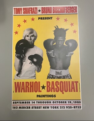 Jean Michel Basquiat Andy Warhol Boxing Gallery Exhibition Promo