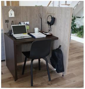 簡単組み立てで“半個室”作れる「KOMORU」 リビングでの在宅勤務に