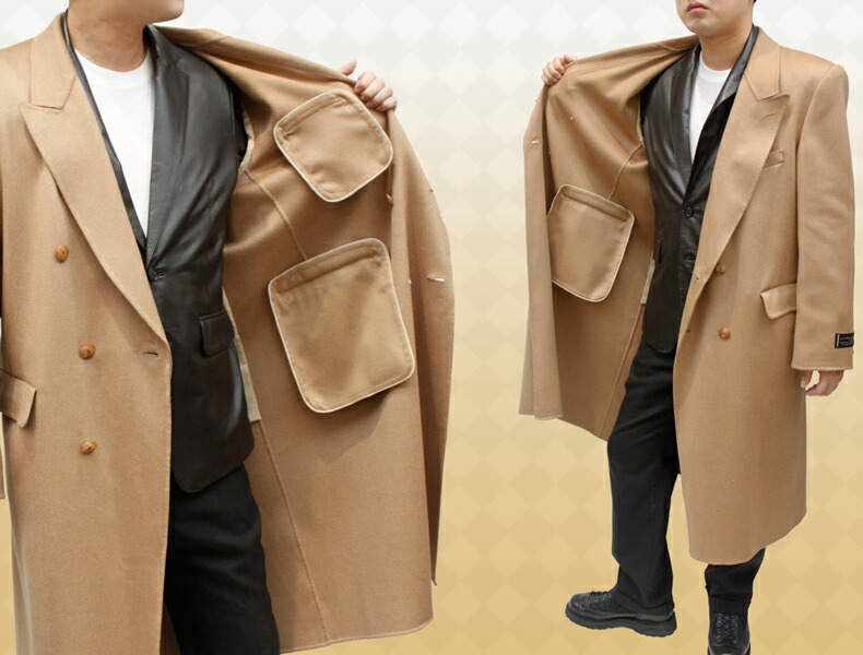 楽天市場】日本製 メンズ カシミヤコート カシミヤリバー 1枚仕立て