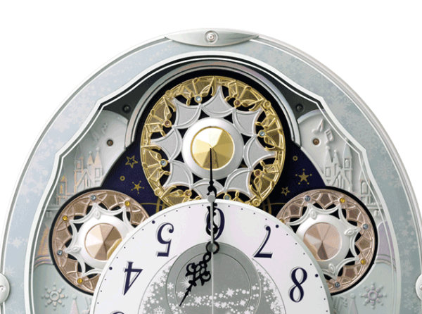 楽天市場】からくり時計 スモールワールドビスト 電波時計 30曲収録