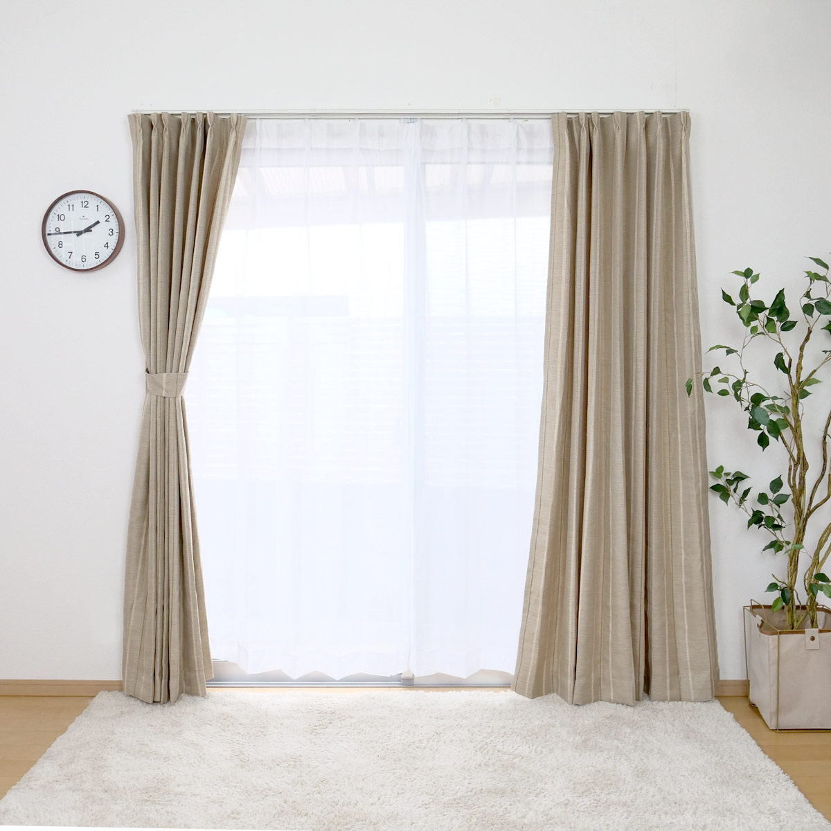 楽天市場】カーテン 4枚セット 遮光カーテン UVカット レースカーテン